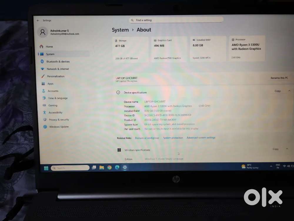 Selling my HP EQ2143AU laptop in like-new condition.
.