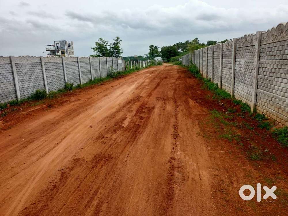 500 sqy open plot for sale at rampally village North Facing