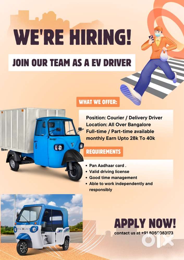 Electric Vehicle three wheel auto