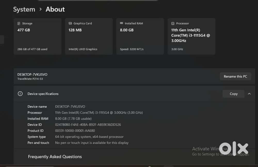 Acer laptop