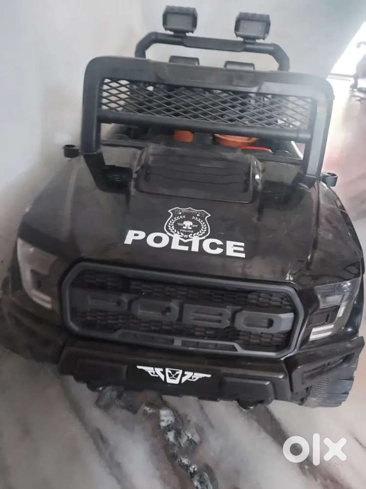 It's a drivable car for kids, but currently, it's not working. .