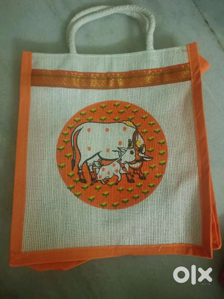 Traditional jute gift bags