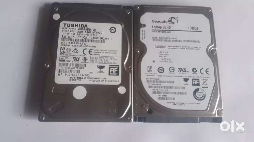 TOSHIBA 1TB SEAGATE 1 TB LAPTOP HDD EACH 1250