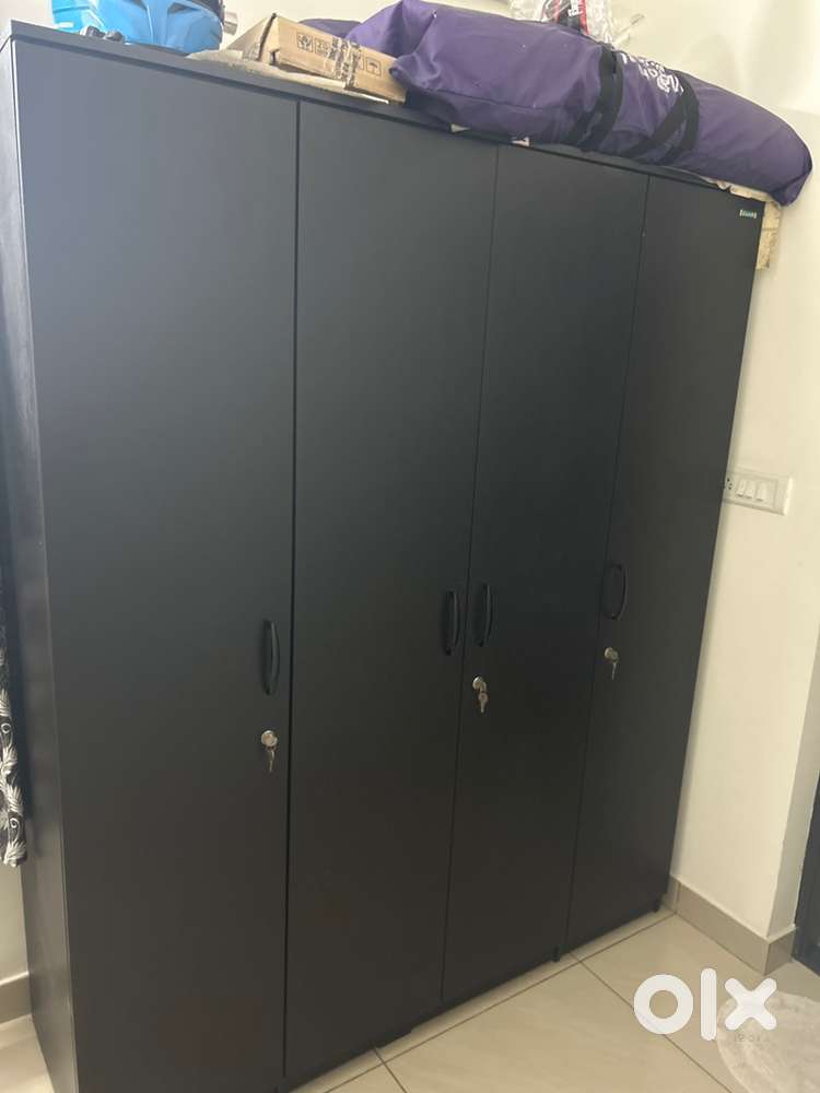 Wooden black Wardrobe