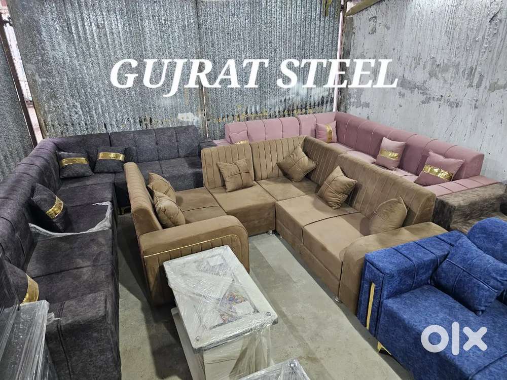 L shape sofa set