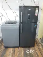 Whirlpool double door refrigerator and ifb top load washing machine $%