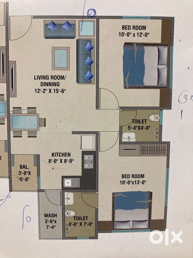 2bhk Semi Furnished Flat vadasar road