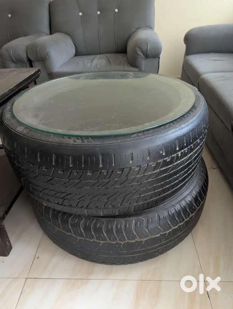 Tepoy made with tyre and Glass