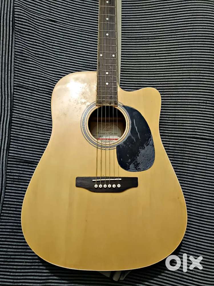 PLUTO ELECTRO ACOUSTIC GUITAR WITH STRAP AND CARRY BAG