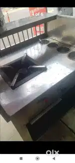 Tikki momos fast food snacks single bhathi heavy steel counter