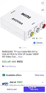RCA TO VGA CONVRTER