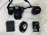 Canon EOS 77D (24MP) – Full Box Kit + 50mm f1.8 + 18–55mm + Bag