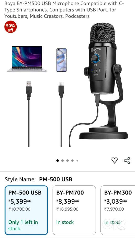 MICROPHONE FOR PODCAST AND VIDEO
