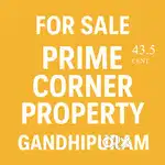 Prime Corner Land with Old House for Sale – Gandhipuram, 43.5 Cents