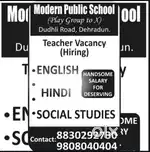 Teacher hiring for playgroup to 8th