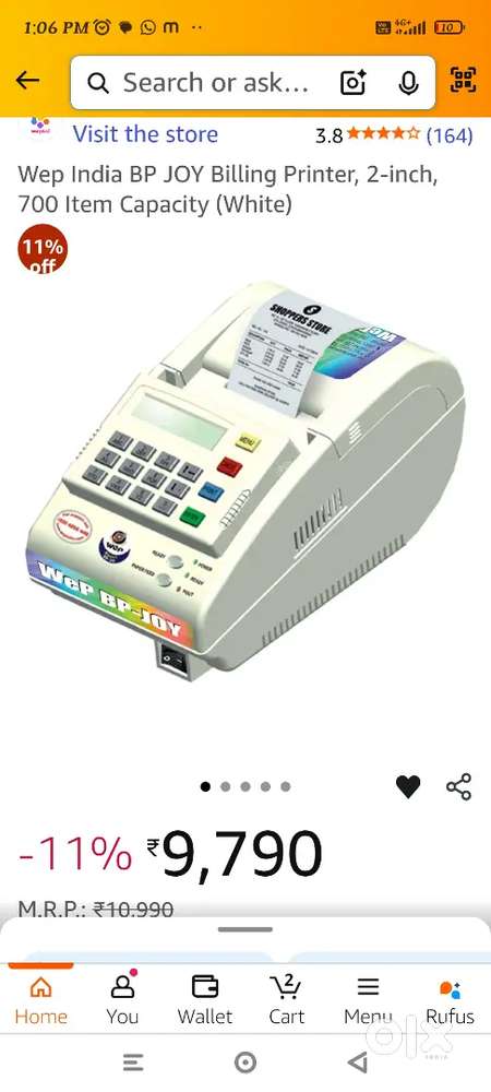 Billing machine