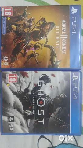 Ghost of tushima and mortal kombat  ps4 discnegotiable