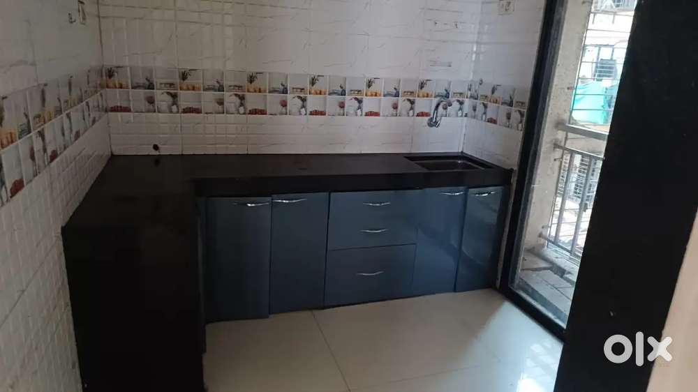 2bhk flat for rent with modular kitchen