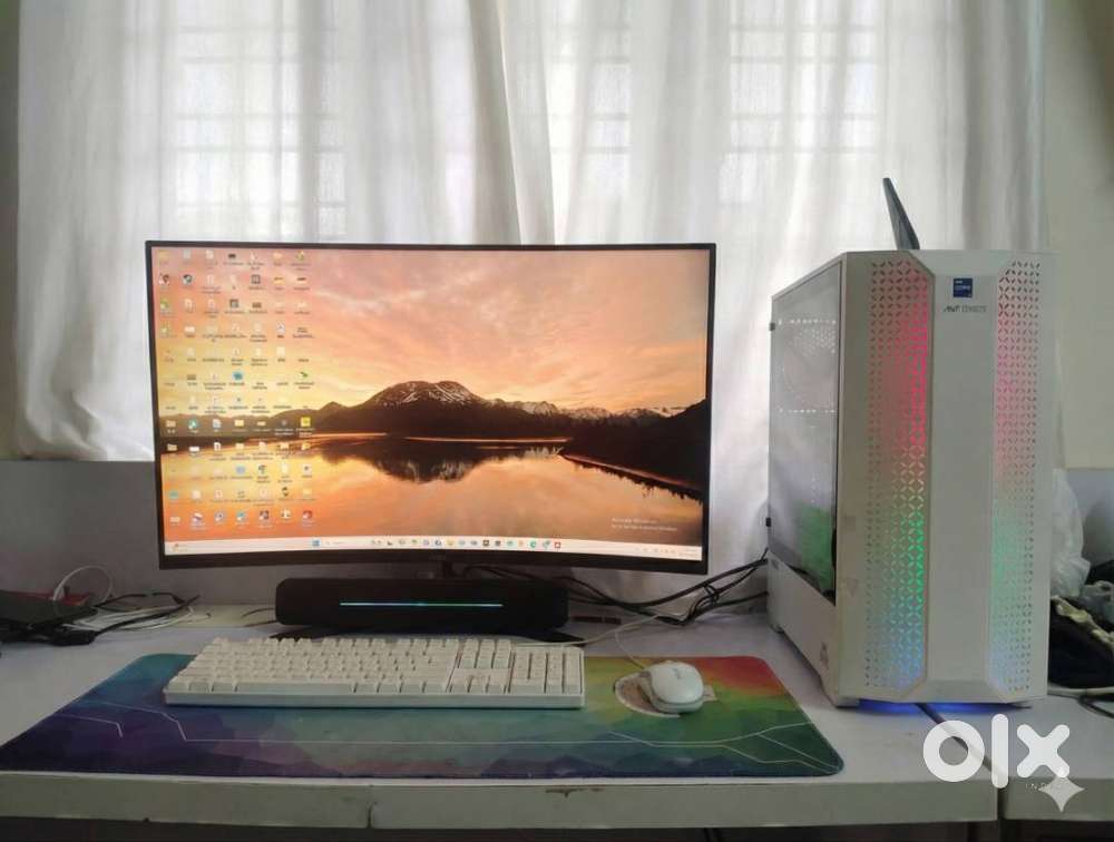 Full Desktop PC Setup  i5 12th Gen  32 Curved Monitor  All Invoice
