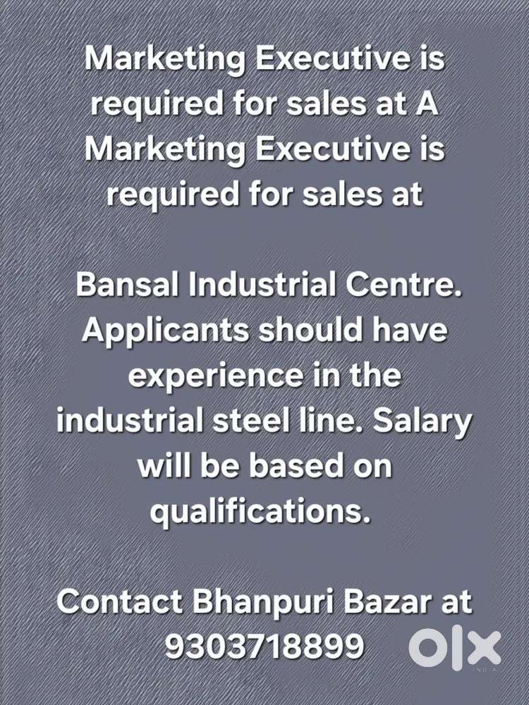 Requirement Sales man.