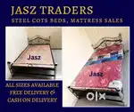 #ABF Metal Fancy Hostel Steel Cot Bed Mattress All Sizes Available#