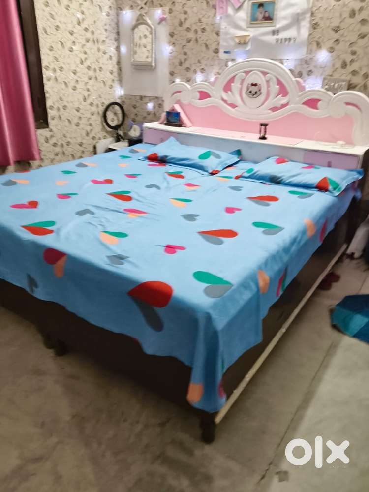 double bed with storage