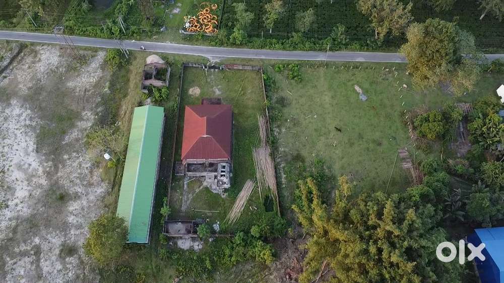 100800 sq ft land with house and farm for sale