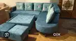Sofa today only buy new sofa 8499, L size sofa 13990/-