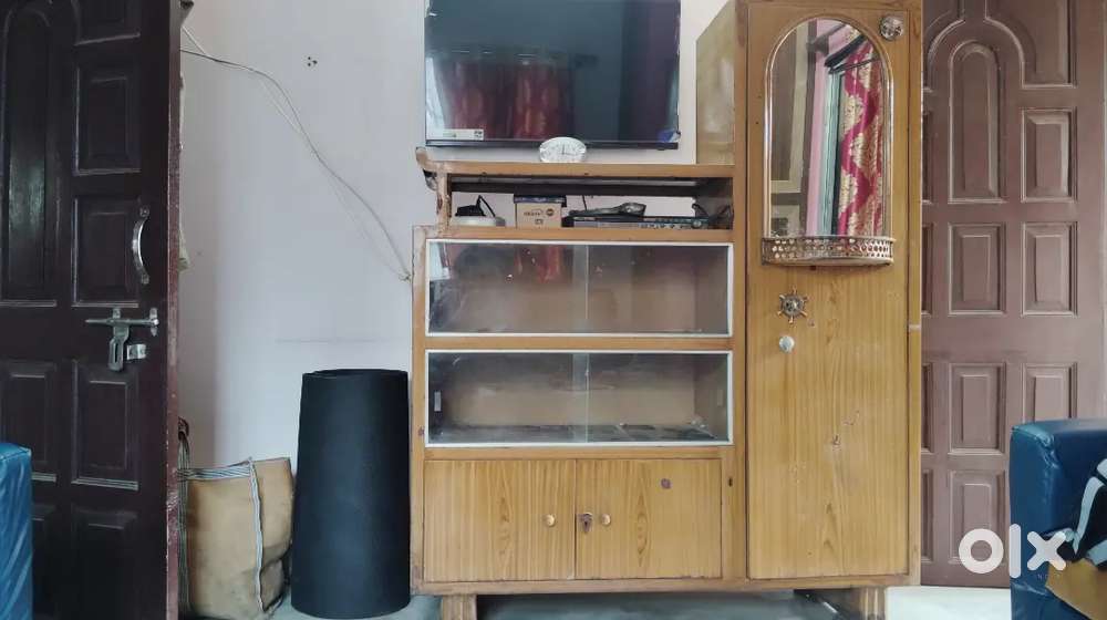 Wardrobe actually almirah cum showcase