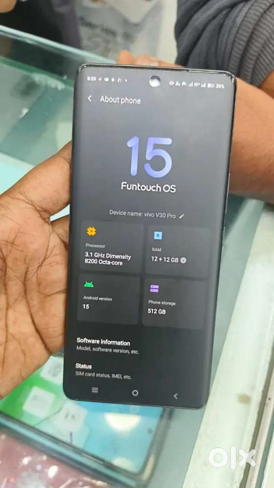 Vivo v 30 Pro 12 and 512GB