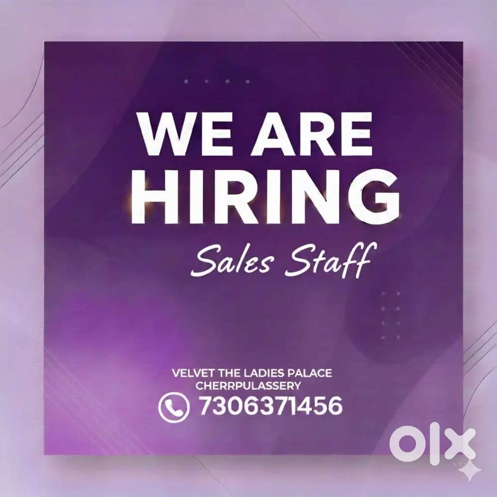 Sales staff for a ladies fashion shop