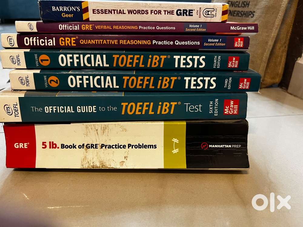 GRE and TOEFL preparation books