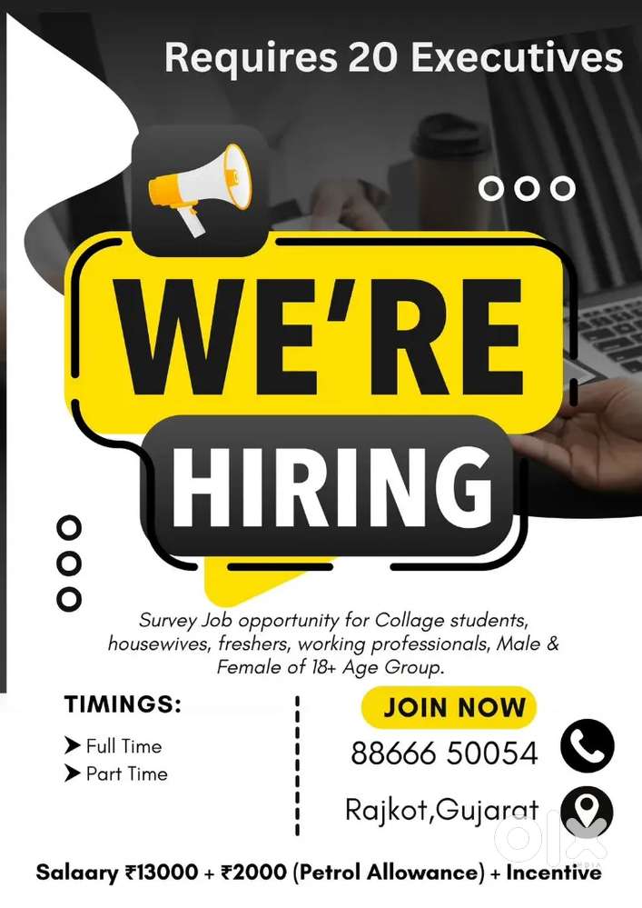 job opportunity for male and female