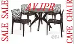 New 4 chair with table set cafe furniture