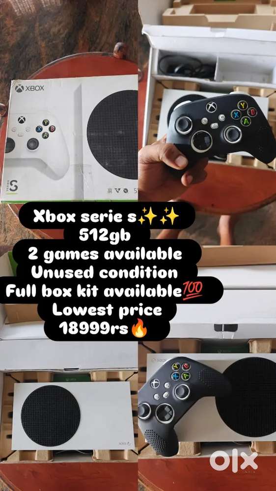 Xbox series S 512gb unused condition lowest price full box kit availab