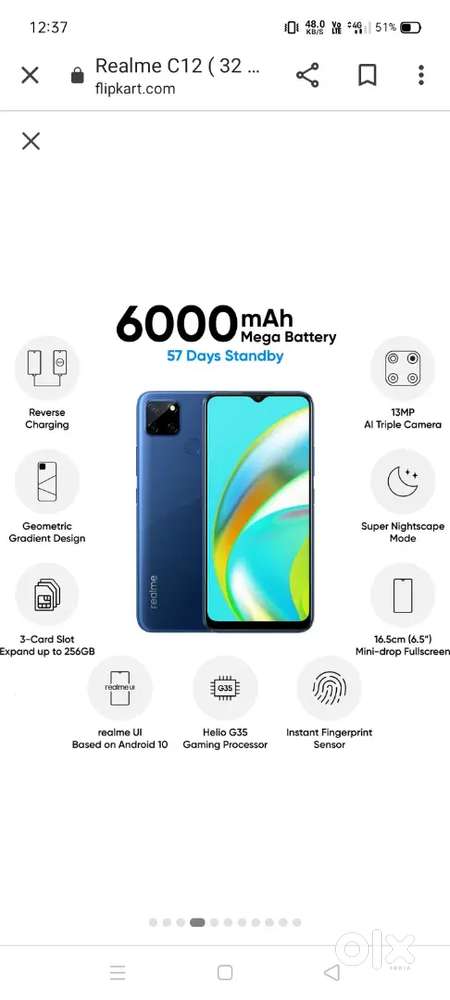 Brand New Realme C12 3/32GB