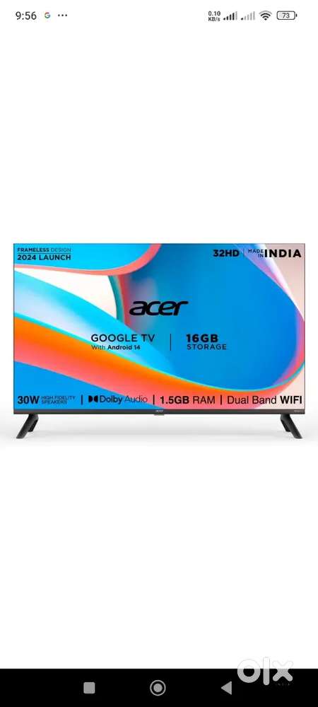 Acer led tv 11 month old with bill box with all things