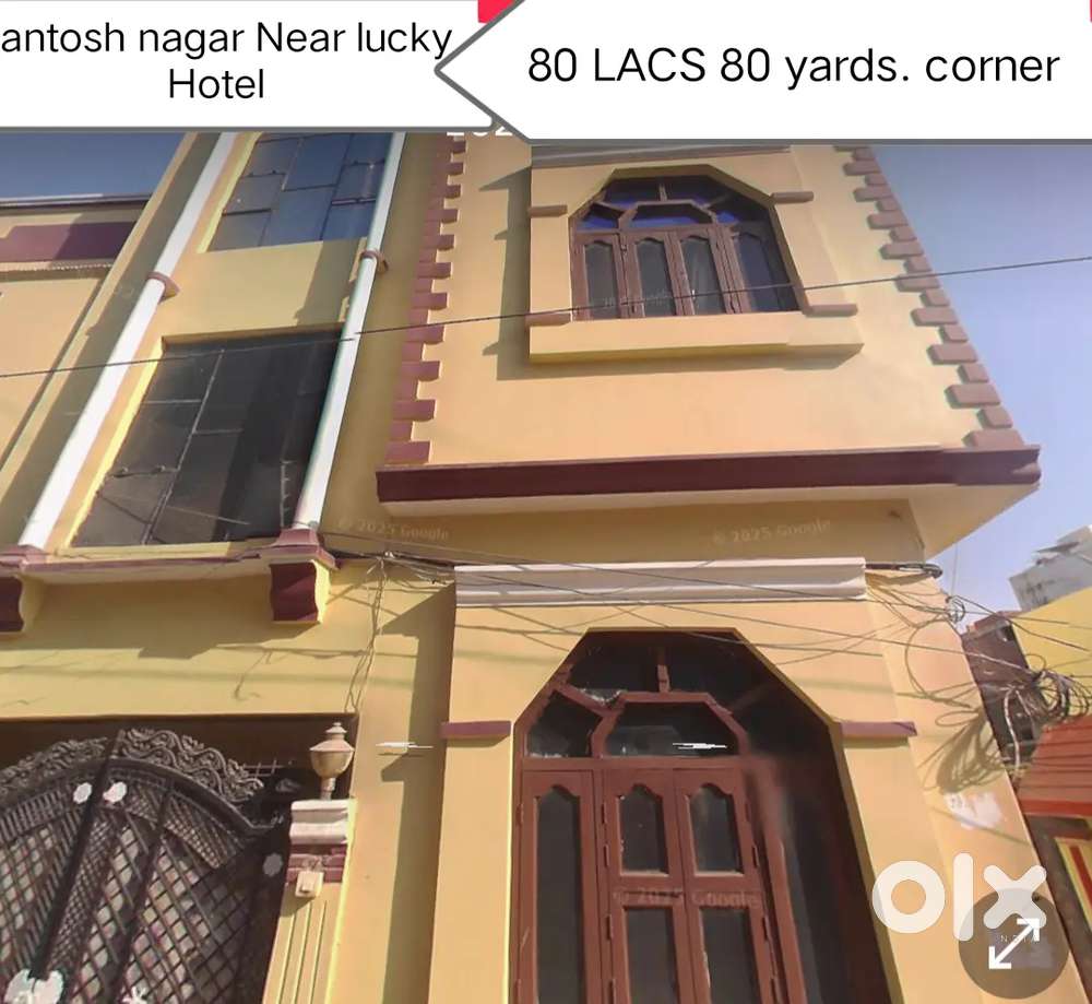 Santosh Nagar road 80  LACS corner g+1 80 yards