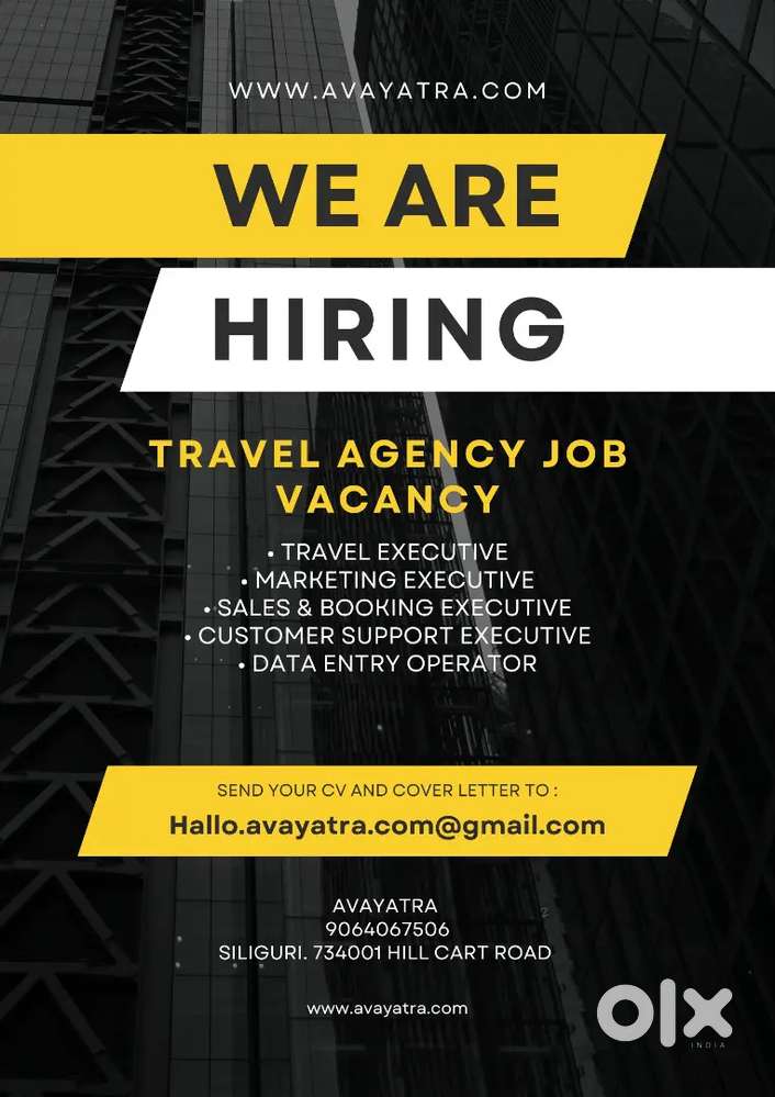 Female Staff Required for Travel Agency – Siliguri