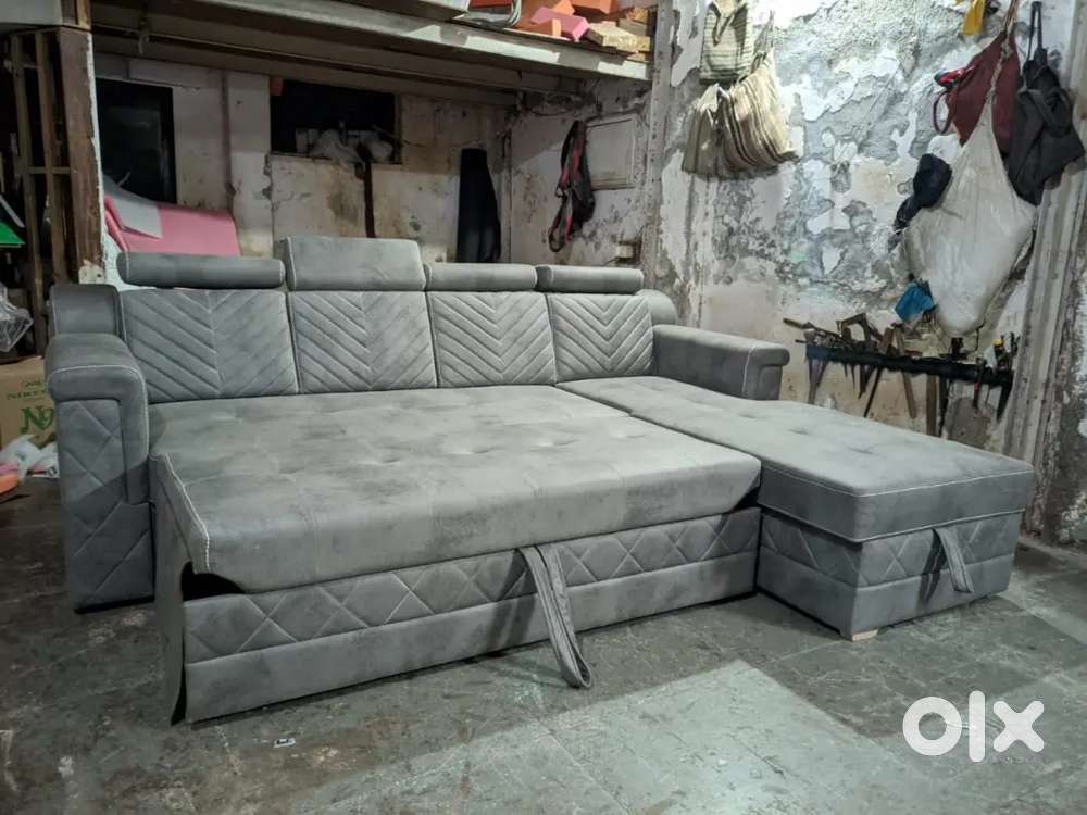 Of brand l shape sofa cum bed in emi available Aliyar Arham factory