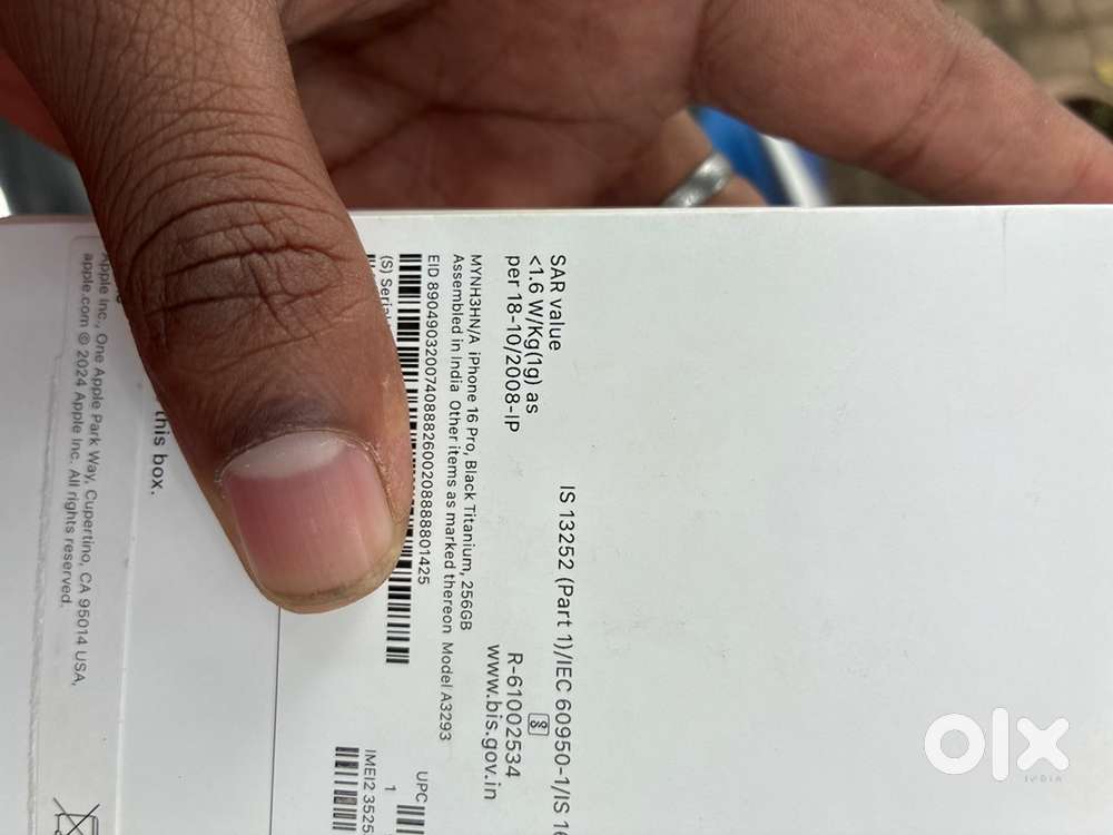 Apple iphone 16 pro 256 gb black