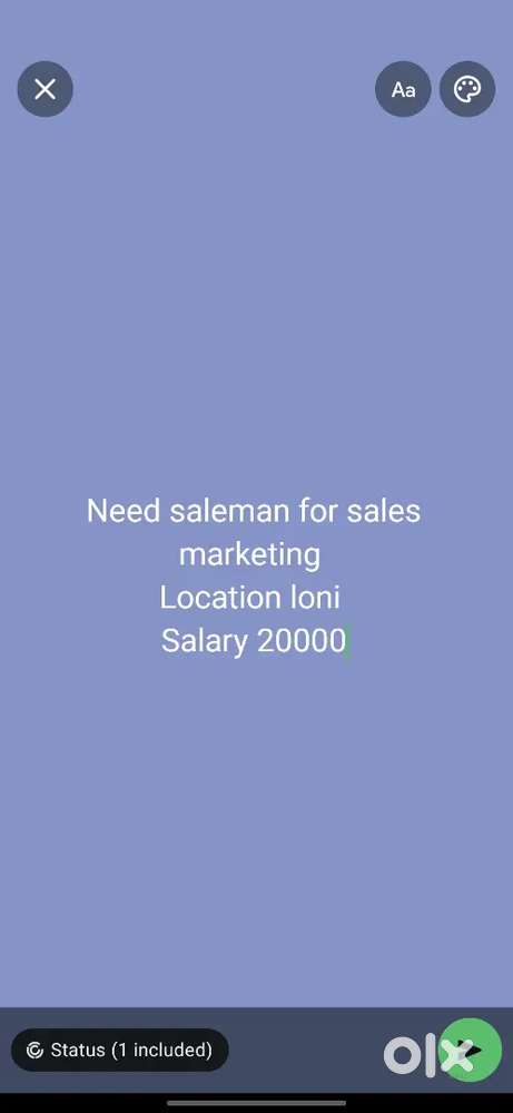 Need saleman