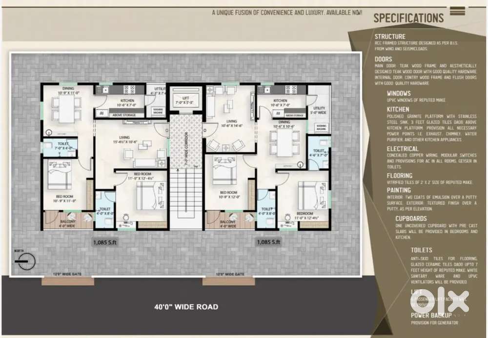 2BHK Primium flats with 100% loan