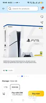 New sony play station