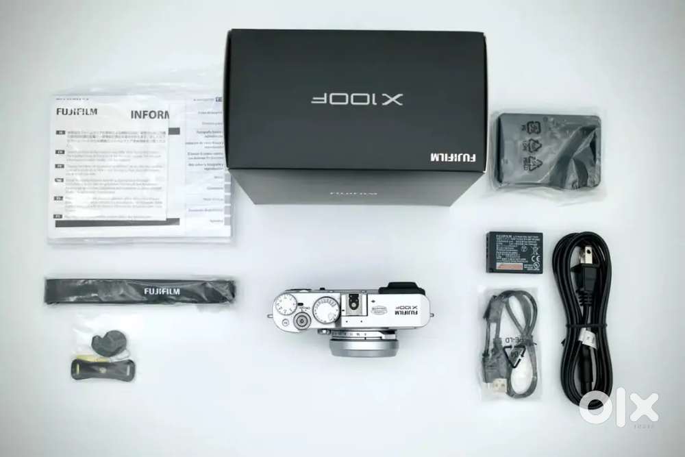 Fuji X100F 24.3 Silver Digital Point-and-Shoot Camera