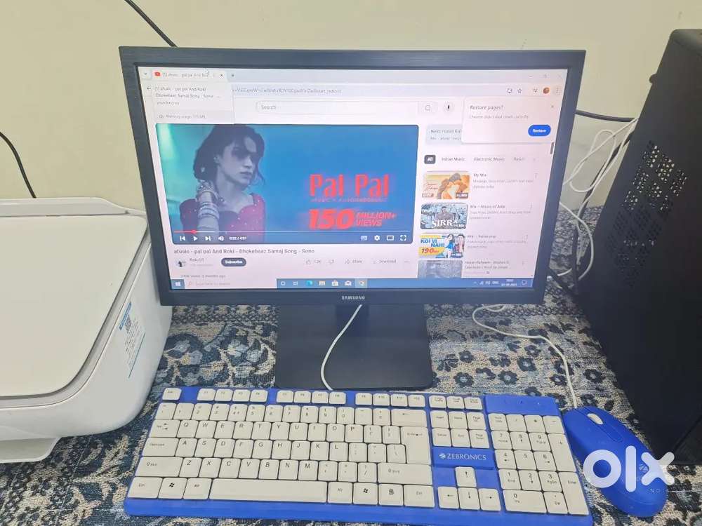 FULL DESKTOP SET WITH COLOUR PRINTER FULL NEW CONDITION