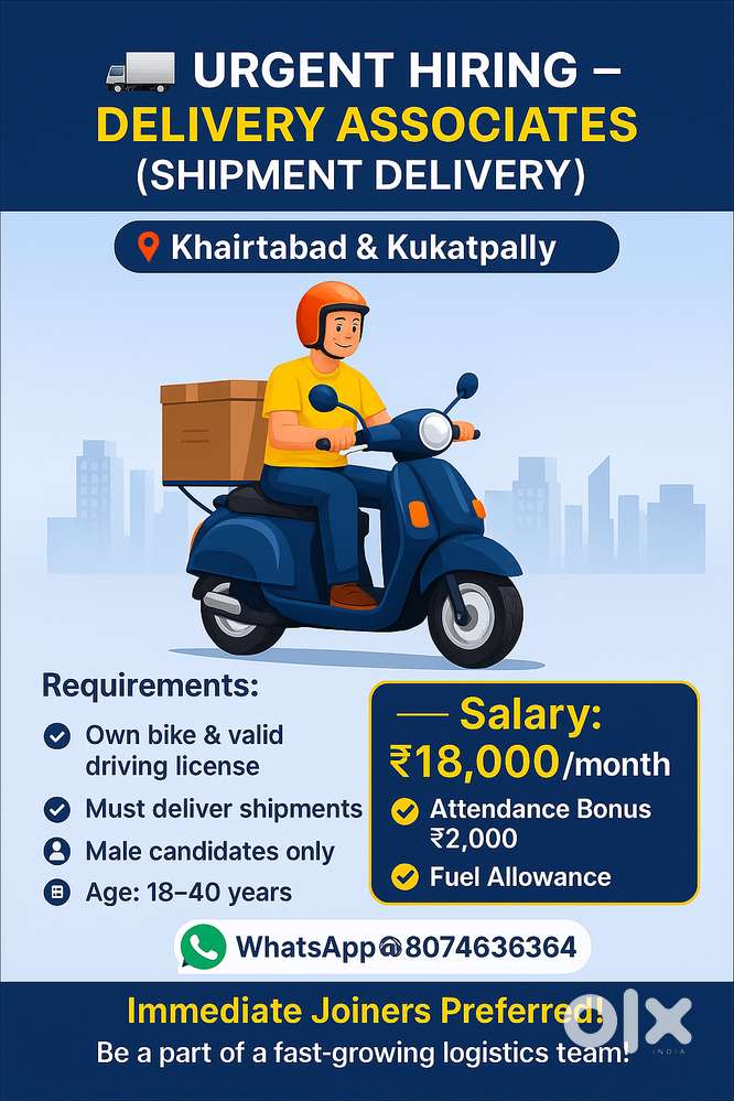 Hiring Delivery Boys