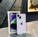 Iphone 14 in purple colour 128gb two months old