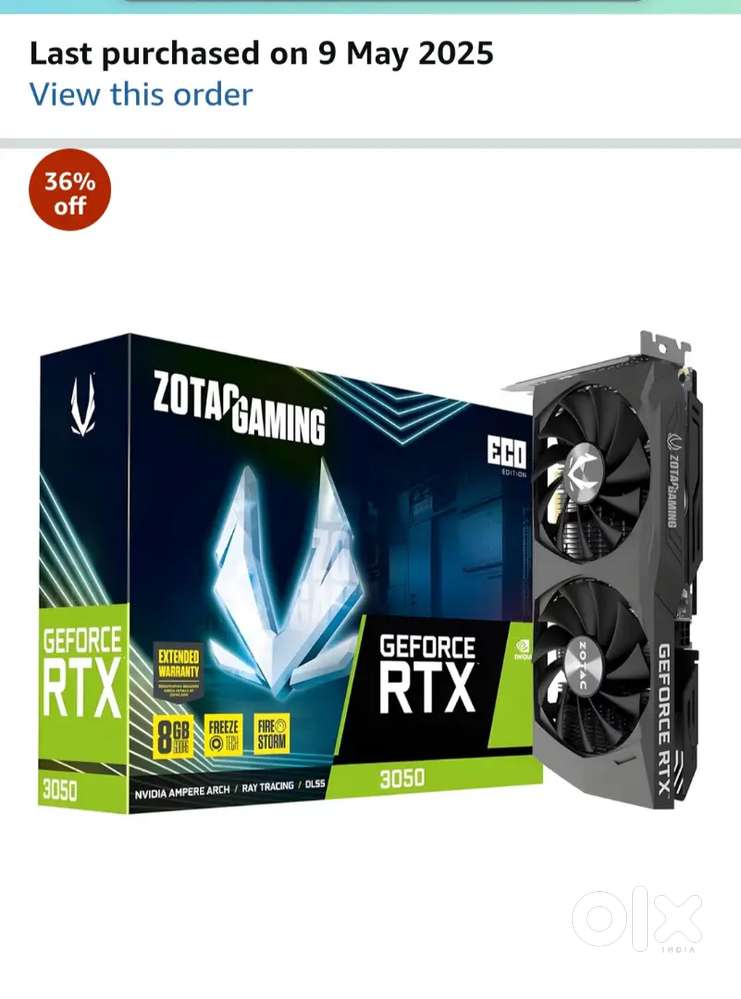 RTX 3050 8GB Graphics Card for Sale