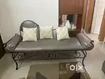 Brand new black rod iron 3 seater settee